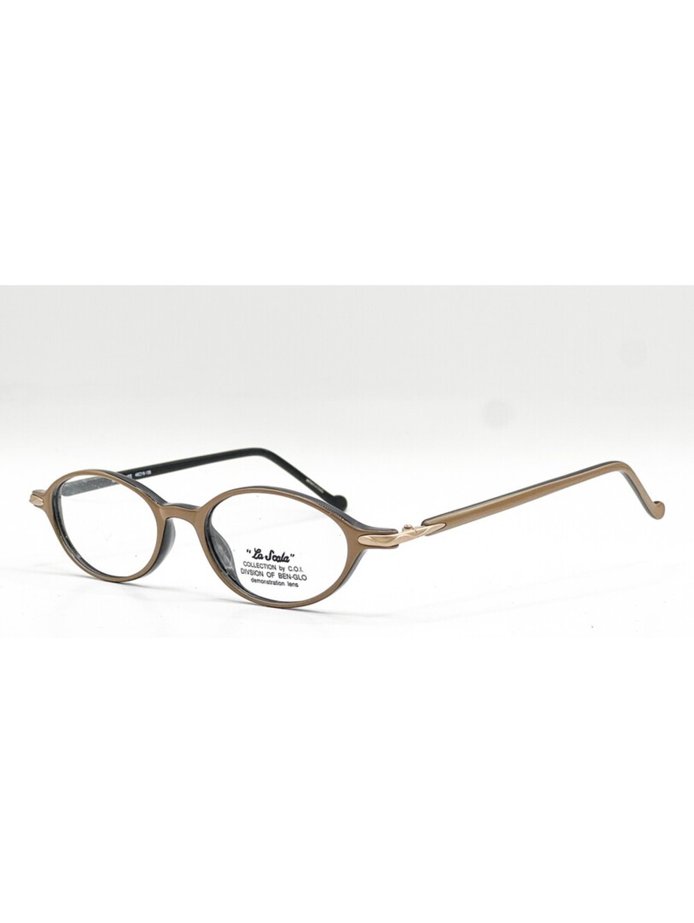 La Scala Continental Black/Taupe Authentic Eyeglasses 48-16-135